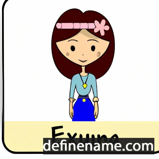 cartoon of the name Euxenia