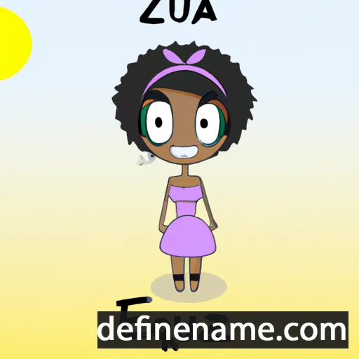 cartoon of the name Euzébia