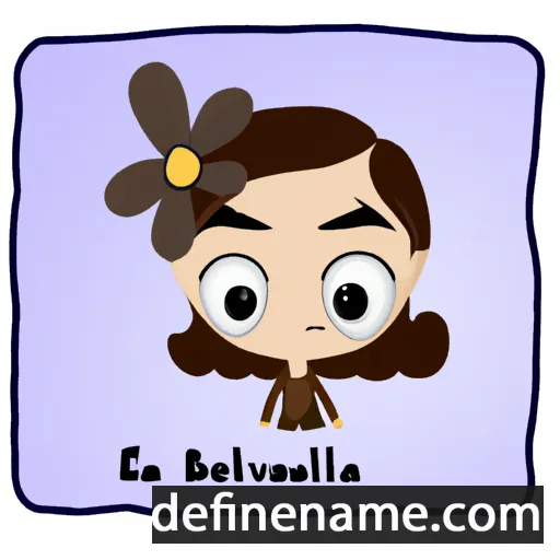 cartoon of the name Evabella