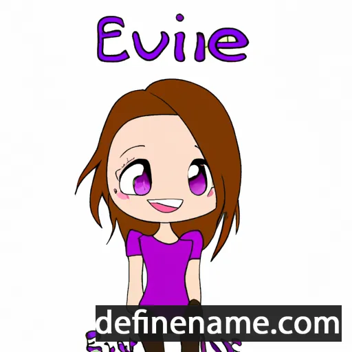 cartoon of the name Evaine