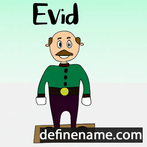 cartoon of the name Evald