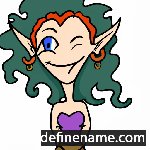 cartoon of the name Evalea