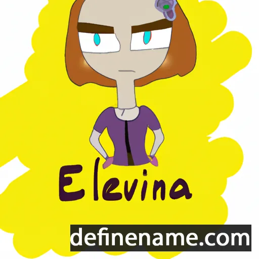 cartoon of the name Evalina