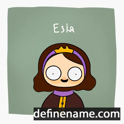 cartoon of the name Evalisa