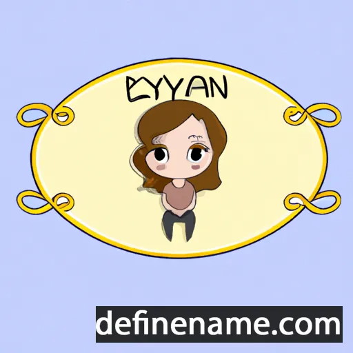 cartoon of the name Evalynn