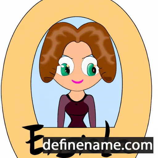 cartoon of the name Evangela