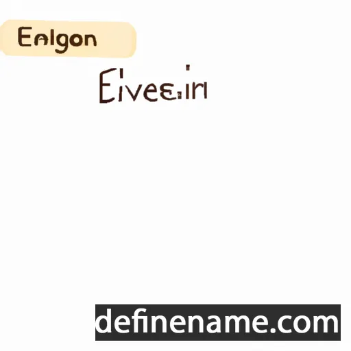 cartoon of the name Evangelien