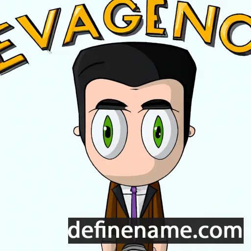 cartoon of the name Evangelio