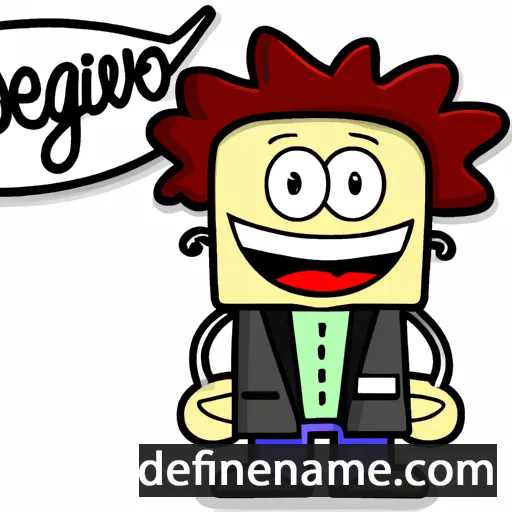 cartoon of the name Evangelisto