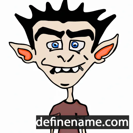 cartoon of the name Evanir