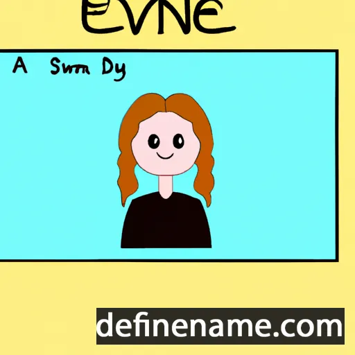 cartoon of the name Evanne