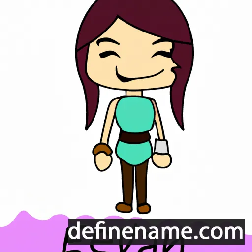 cartoon of the name Evany