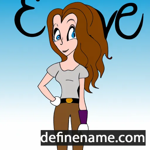 cartoon of the name Eve