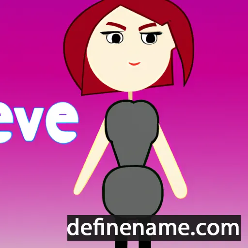 cartoon of the name Eve