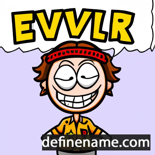 Evel cartoon