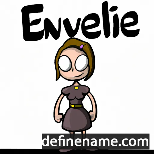 cartoon of the name Evelene