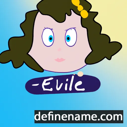 cartoon of the name Evelie