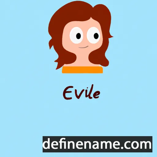 cartoon of the name Evelle