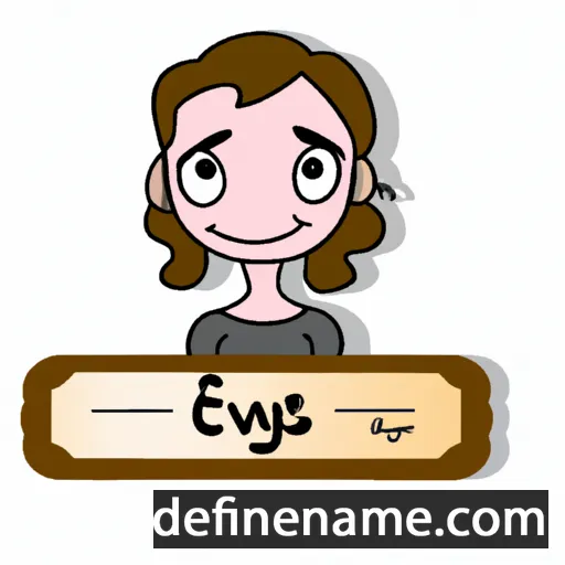 cartoon of the name Evelys