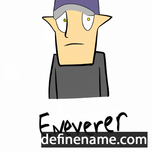 cartoon of the name Evenezer