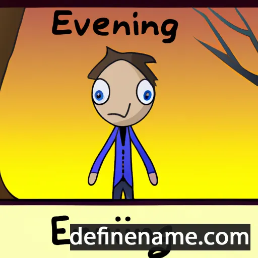 cartoon of the name Evening