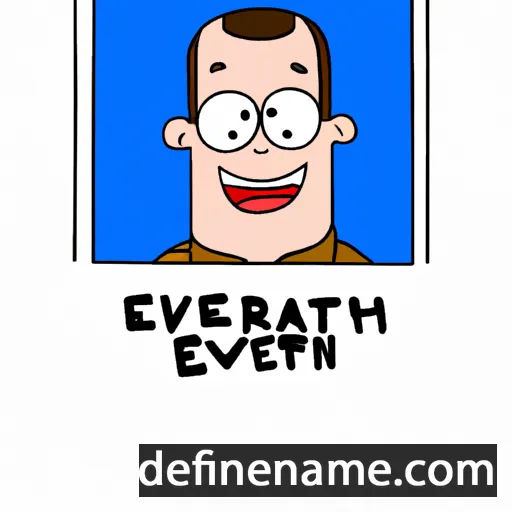 cartoon of the name Everhart