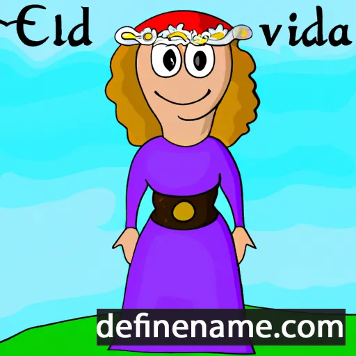 cartoon of the name Everhilda