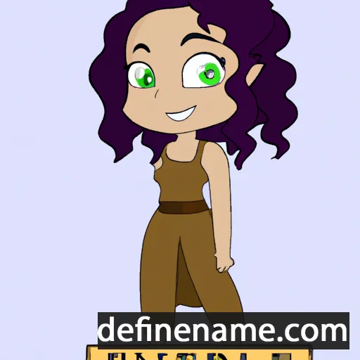 cartoon of the name Everlea