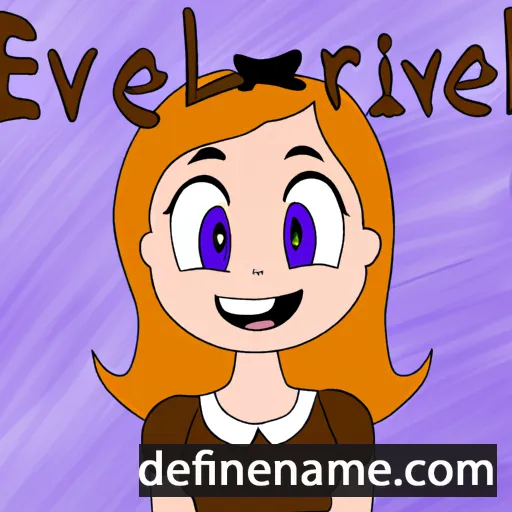 cartoon of the name Everlie