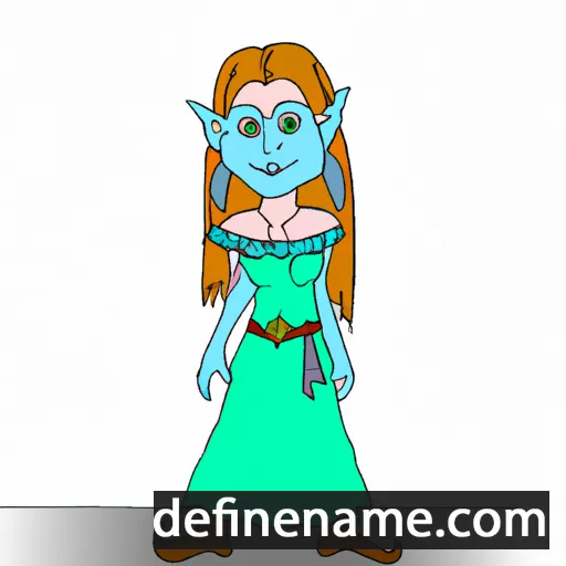 cartoon of the name Everlinde