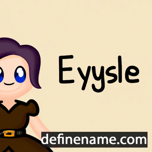 cartoon of the name Everlyeigh