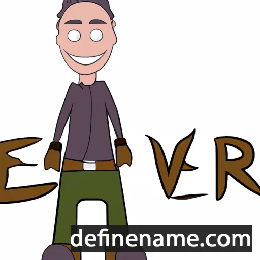 cartoon of the name Evern