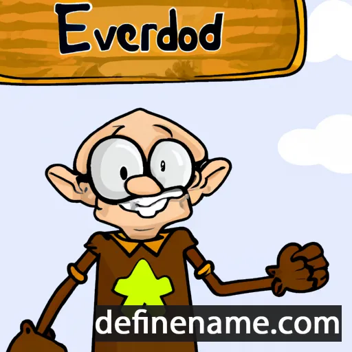 cartoon of the name Everold