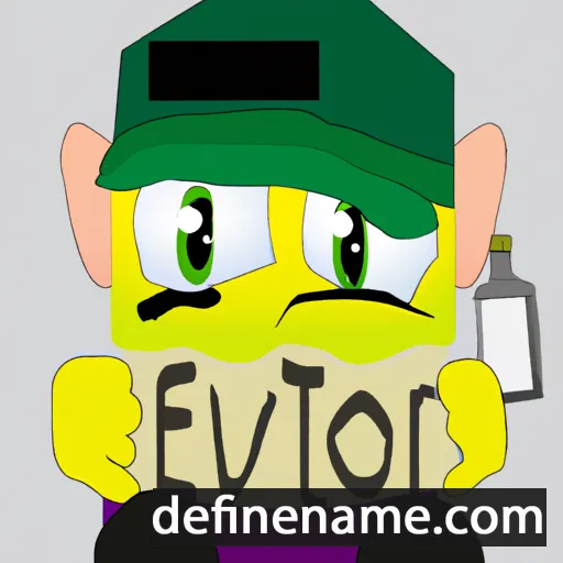 cartoon of the name Evertom