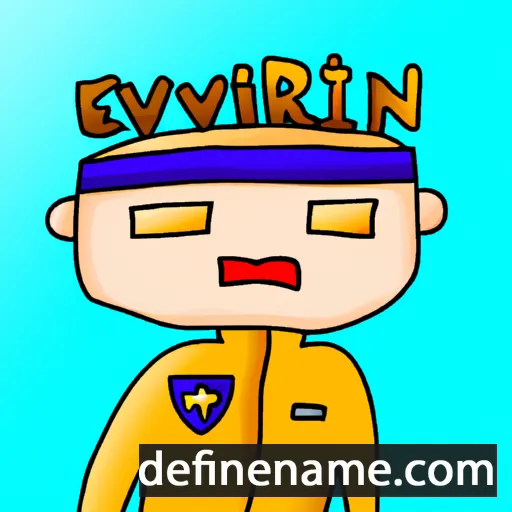 cartoon of the name Everwin