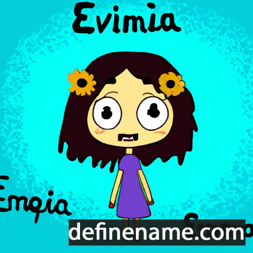 cartoon of the name Evfemía