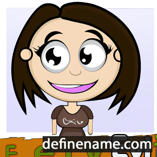 cartoon of the name Evi