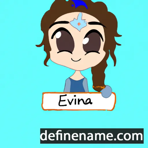 cartoon of the name Evianna