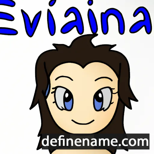 cartoon of the name Evianna