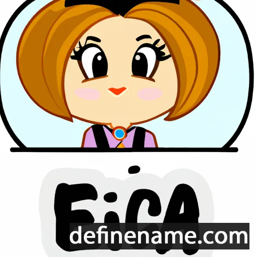 cartoon of the name Evica