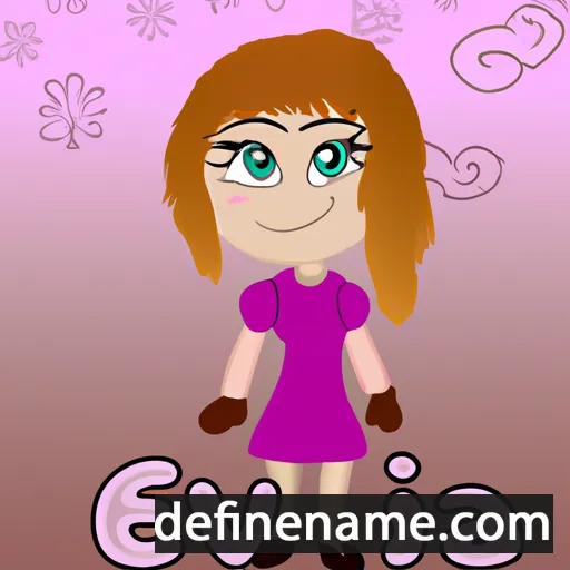 cartoon of the name Evika