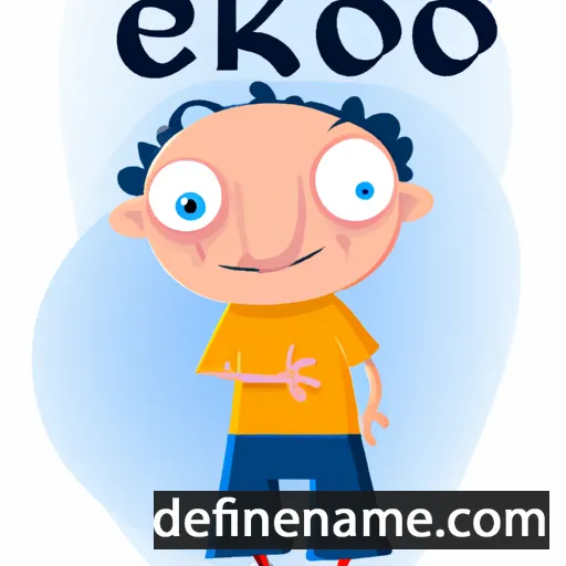 cartoon of the name Eviko