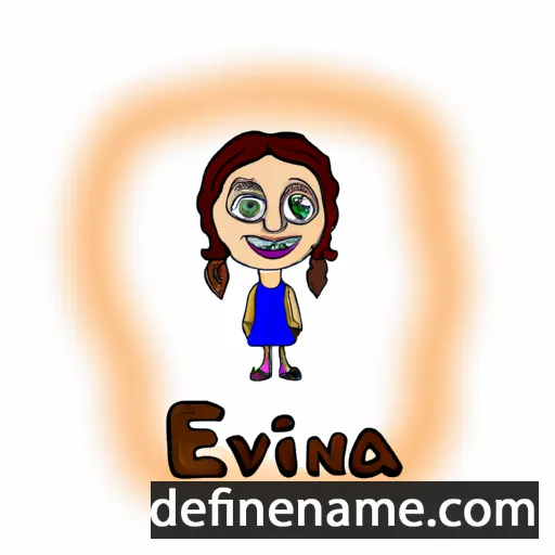 cartoon of the name Evinka