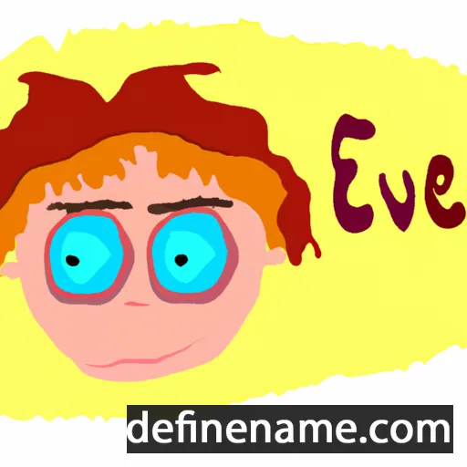 cartoon of the name Evka