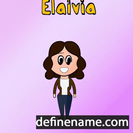 cartoon of the name Evlalia