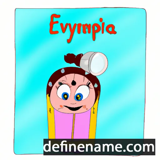 cartoon of the name Evlampiya