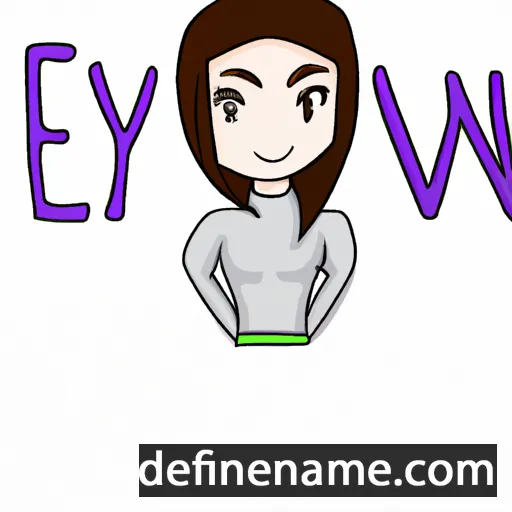 cartoon of the name Evlynn