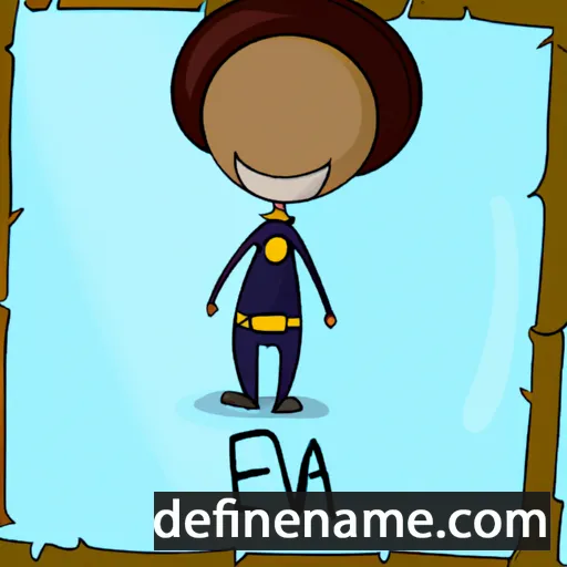 cartoon of the name Evra