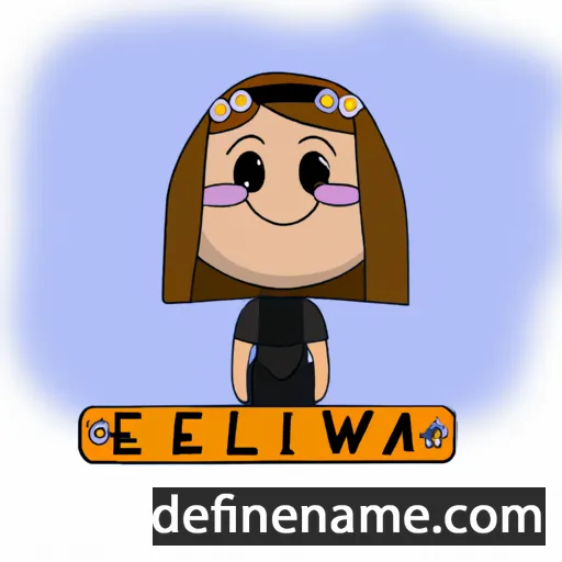 cartoon of the name Éwelina