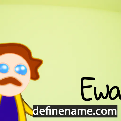 cartoon of the name Éwka